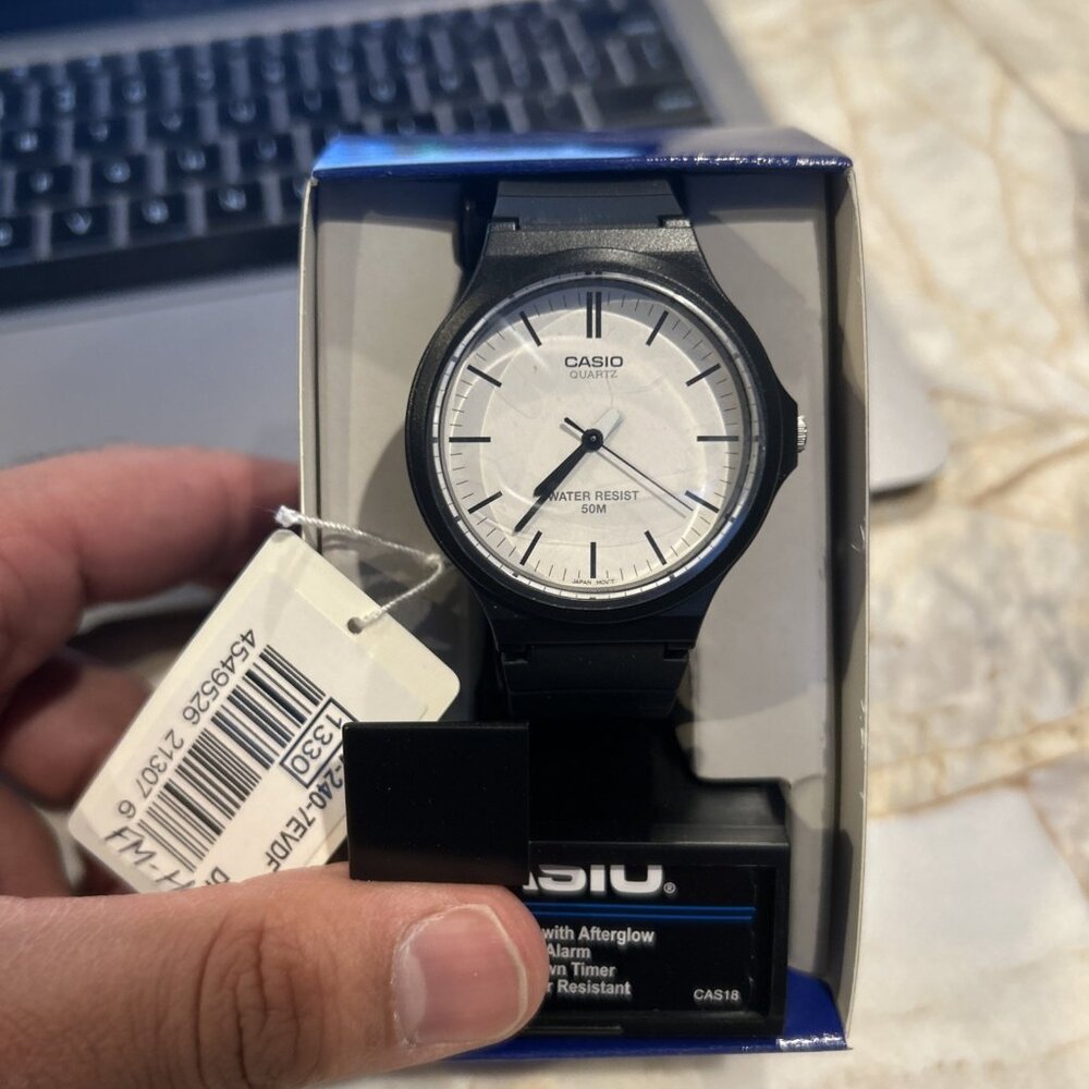 Casio Quartz 43mm Resin Watch MW-240-7EVDF